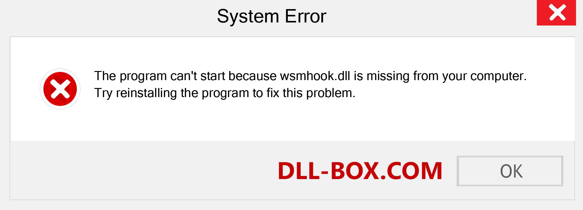  wsmhook.dll file is missing?. Download for Windows 7, 8, 10 - Fix  wsmhook dll Missing Error on Windows, photos, images